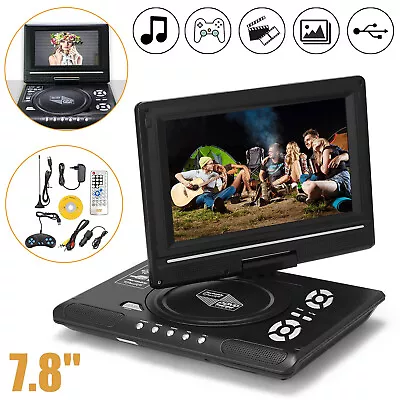 Kaufen 7,8  Mobiler HD DVD Player Drehbildschirm DVD-Spieler Videoplayer Fernbedienung • 43.90€
