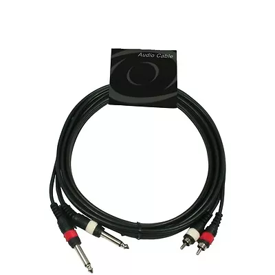 Kaufen 2x Cinch Chinch Auf 2 X 6,3 Mm Mono Klinke 1,5 M Kabel MC Audio NF Adapter NEU • 9.99€