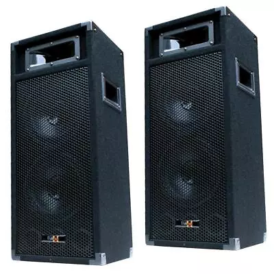 Kaufen 2x 500W DJ PA Passiv Lautsprecher Paar Disco Boxen Doppel 20cm/8  Bass PW220 NEU • 111.99€