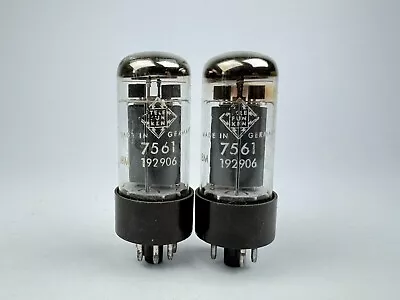 Kaufen 2x Telefunken 7561 Röhre Geprüft Neuwertig Same Code Endstufe Messtechnik Etc. • 20€