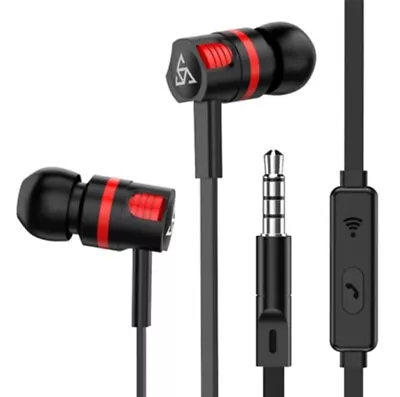 Kaufen 3,5 Mm Mini Musik Sport Kabelgebundener Kopfhörer Mit HD MIC Mode Earbus Bass Subwoofer • 15.48€