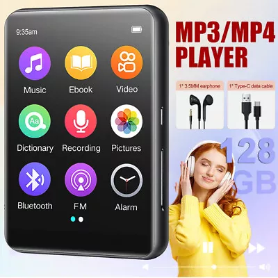 Kaufen Bluetooth MP3 MP4 Player LCD Display HiFi Bass MusikSpieler FM Radio Audio 128GB • 27.90€
