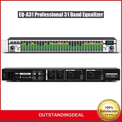 Kaufen EQ-A31 Professional 31 Band Equalizer Digital Equalizer For Stage Home (Silver) • 154.77€