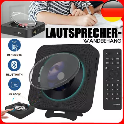 Kaufen CD Player Tragbar Mit Bluetooth HiFi Lautsprecher Fernbedienung FM-Radio AUX/USB • 45.99€