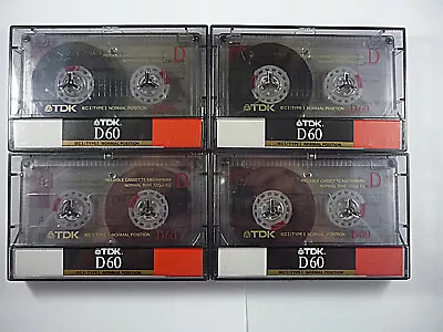 Kaufen 4 MC Musikkassetten TDK D60  Position I Im OVP • 10€