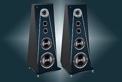 Kaufen 2 Hochwertige High End HiFi 3-Wege Lautsprecher DJP Design Standboxen! • 980€