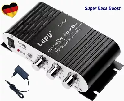 Kaufen Lepy LP-808 Super Bass Digitalverstärker Stereo Audio HiFi-Verstärker • 11.50€