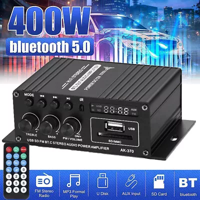 Kaufen 400W HiFi Verstärker Bluetooth Stereo Audio Verstärker Receiver Power Amplifier • 20.91€