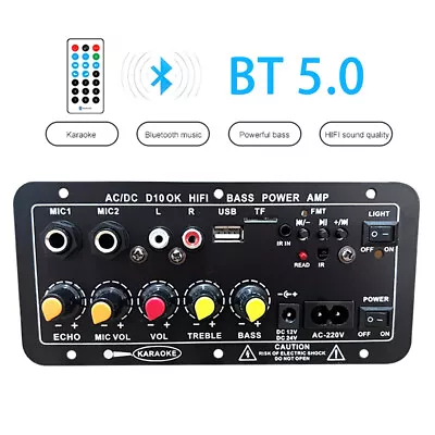 Kaufen NEU Amplifier Board Bluetooth AMP Module USB FM Radio TF Player Audio Subwoofer • 19.74€