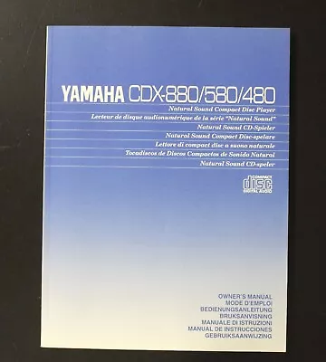 Kaufen Original YAMAHA CDX-880 /580 /480 CD-Player Owner's Manual / Bedienungsanleitung • 23€