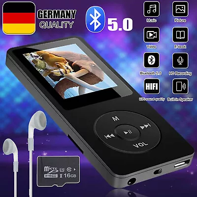 Kaufen Bluetooth MP3 MP4 Player LCD Display HiFi Bass Musik Spieler FM Radio Audio DE • 18.99€