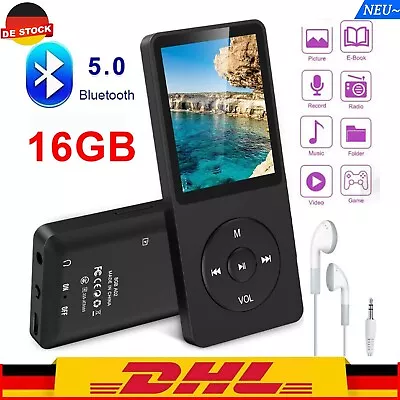 Kaufen Bluetooth Mp3 Mp4 Player Lcd Display Hifi-bass Musik Spieler Fm Radio Audio~de • 19.99€