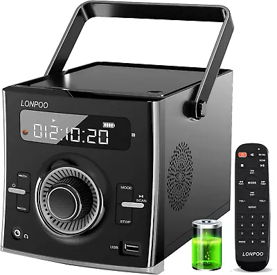 Kaufen Tragbarer Cd-Player Boombox 20W Für Draußen, Eingebaute Wiederaufladbare Batteri • 129.99€