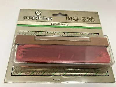 Kaufen 80er Jahre Pfeifer PM-520 LP Vinyl Reinigungsbürste Samtbürste Nadelbürste - Rot • 8.99€