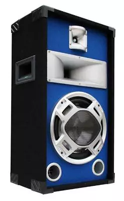 Kaufen E-Lektron SPL25 400W 3-Wege Blue-LED DJ Party Lautsprecher Disco Box 25cm/10  • 78.99€