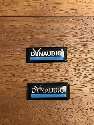 Kaufen 2 Stück Dynaudio Embleme Für Lautsprecher Aufkleber Sticker Logo Schriftzug • 6.90€