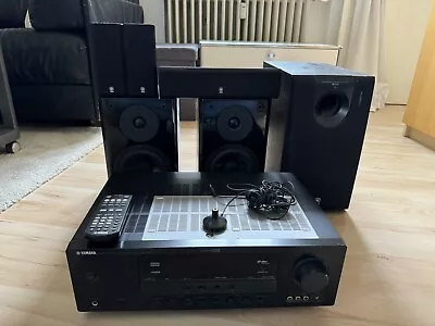 Kaufen Yamaha RX-V363 AV 5.1 Receiver, Einmessmikrofon & Fernbedienung + Lautsprecher • 250€