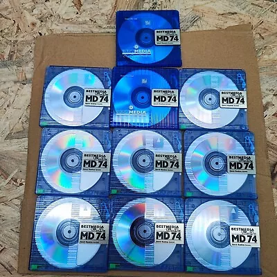 Kaufen 10x MDs Bestmedia Minidisc MD 74 Minidisk BLANKDISC Leer  74 Min. Vom Händler • 39.99€