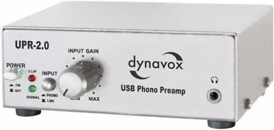 Kaufen Dynavox Phono Vorverstärker UPR 2.0 Silber USB Digitalisierung Vinyl NEU • 88.29€