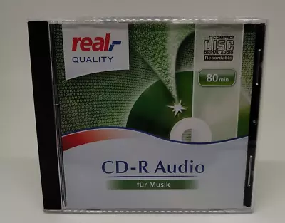 Kaufen Real .- Quality CD-R Audio Für Musik 80 Min CD-Rom 1 Stück Datenträger Tonträger • 4.33€