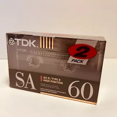 Kaufen TDK SA 60 High Position IEC II / Type II - MC Audiokassette - 2 X 60 Minuten NEU • 24.95€