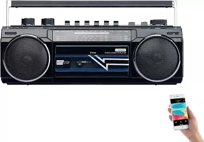 Kaufen Radiokassettenrecorder: 90er Retro-Boombox Mit Radio, USB, SD & Bluetooth 8 Watt • 109€