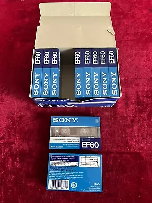 Kaufen MC Leeren Kassetten Sony Super  EF 60 Tape Audio  Cassettes 10 Pieces NEW-japan • 80€