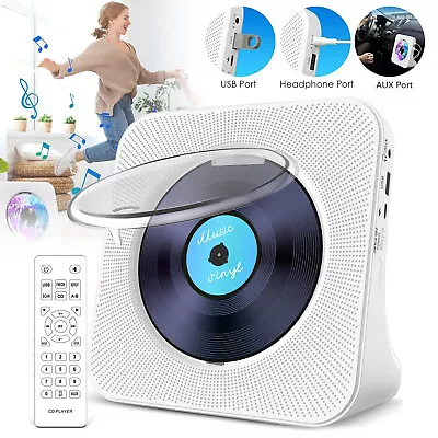 Kaufen CD Player Bluetooth Tragbar FM Radio HiFi Sound Lautsprecher Desktop Staubschutz • 43.96€