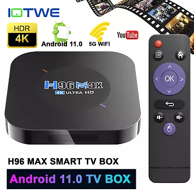 Kaufen Smart TV BOX Android 11.0 4K HD 2+16GB BT5.0 5G WIFI Media Stream LCD-Bildschirm • 29.99€