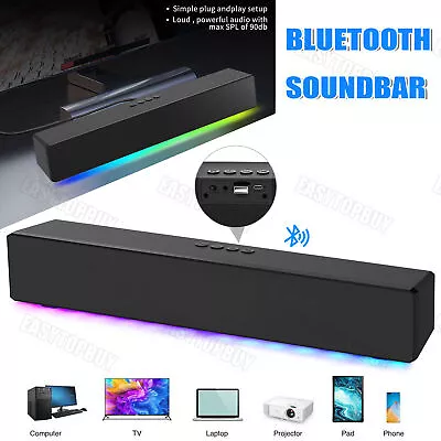 Kaufen Soundbar Wireless Blue-tooth Subwoofer Lautsprechersystem Surround TV Heimkino • 21.49€