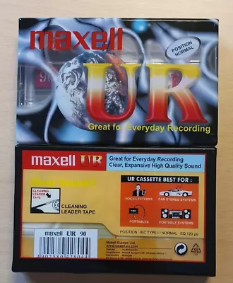 Kaufen MC, Tape, Cassette, Audio Leerkassette Maxell UR 90, Neu, Verpackt,90min • 4€