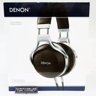 Kaufen DENON AH-D5200 Zebraholz Over-Ear Premium Kopfhörer JAPAN • 396.27€