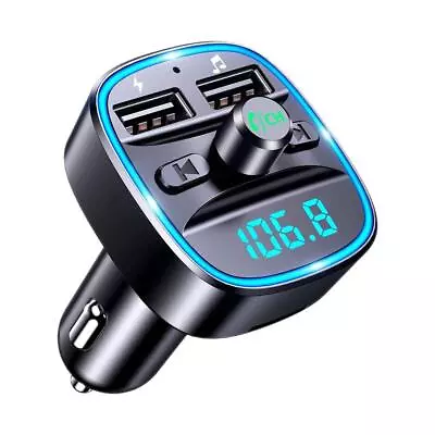 Kaufen Bluetooth 5.0 Wireless Auto FM Sender MP3 Player Radio 2 USB Ladegerät Adapter • 5.16€