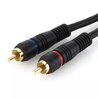 Kaufen 2m Stereo Audio Cinch Kabel 2x Cinch Stecker HiFi Receiver Audio Sound Kabel • 4.99€