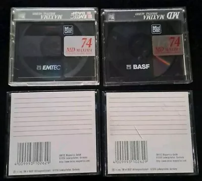 Kaufen 4x BASF EMTEC MD Maxima 74 Digital Audio Recordable Minidisc • 14.99€