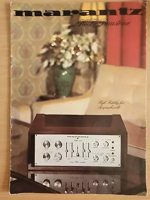 Kaufen Marantz- HiFi-Bausteine Prospekt - Sammlerstück- Rarität Ca. 1971 • 12.95€