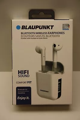 Kaufen Blaupunkt Bluetooth 5.0 Wireless Earphones Kopfhörer HiFi Sound Comfort FIT Weiß • 24.95€