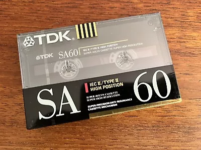 Kaufen TDK SA 60 Audiokassette Leerkassette Tape MC NEU – OVP Ungeöffnet SEALED • 8.20€