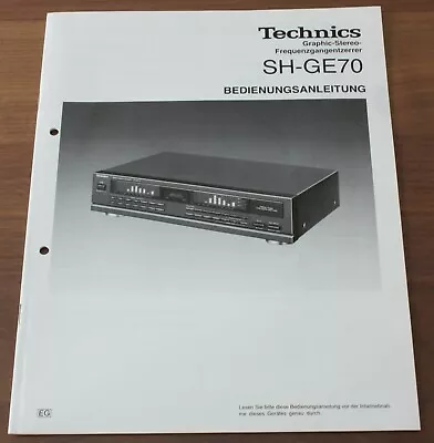 Kaufen Technics SH-GE 70  Bedienungsanleitung Deutsch / Italienisch • 28€