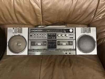 Kaufen SHARP GF-700H Radio Kassette Vintage Old School Boom Box Ghettoblaster • 399€