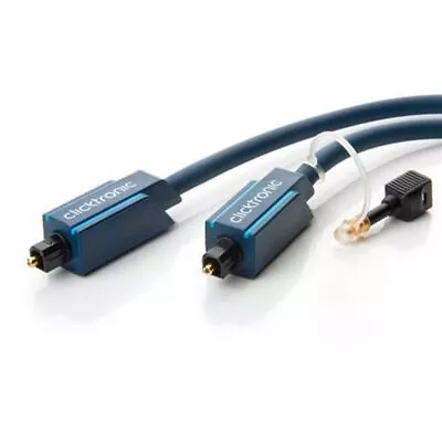 Kaufen Clicktronic Opto-Kabel-Set Digitalaudiokabel Optisch TOSLINK 2m Stecker Adapter • 14.79€
