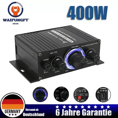 Kaufen Amplificador FM Radio 12V Mini 400W HIFI Digital Stereo Audio Verstärker AMP DHL • 16.98€