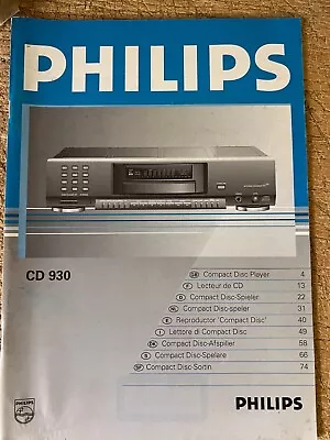 Kaufen Philips Cd930, Philips Cd-930, Philips Cd • 17.99€