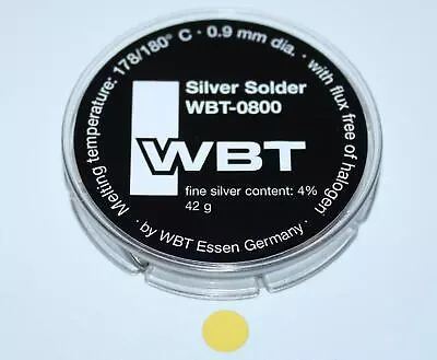 Kaufen WBT 0800 Silver Solder Silber Lötzinn Silberlot 42 Gramm Auf Spule Neu • 38.90€