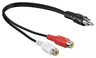 Kaufen Cinch Y Kabel Adapter Cinch Stecker Auf 2x Chinch Buchse Schwarz Rot Weiss 0,2 M • 1.40€