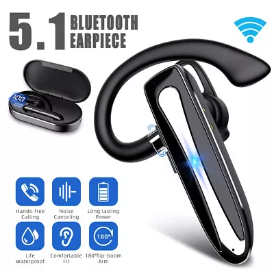 Kaufen Bluetooth 5.1 Kopfhörer Stereo In-Ear Ohrhörer Einzel IPX7 Headset Wasserdicht • 17€