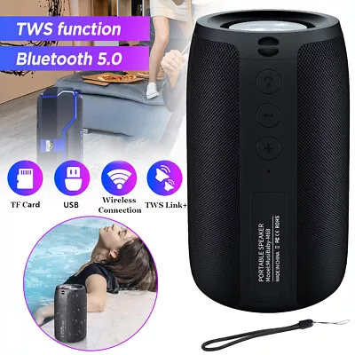 Kaufen 5W Bluetooth Lautsprecher Wasserdicht Stereo Sound Musikbox Party Bass Subwoofer • 18.95€