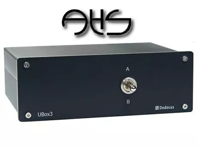 Kaufen DODOCUS UBox3 WBT Lautsprecher Umschalter Umschaltbox Alu Schwarz Eloxiert NEU • 539€