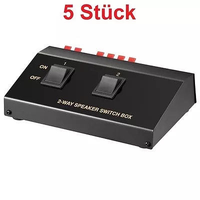 Kaufen Lautsprecher Umschaltbox Umschalter Verteiler Splitter Switch Für 4 Boxen 2 Fach • 39.19€