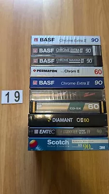 Kaufen 10 X Neu OVP MC Audiokassetten BASF, Permaton, Magna, Polimer, Scotch, 1984-1997 • 65.50€